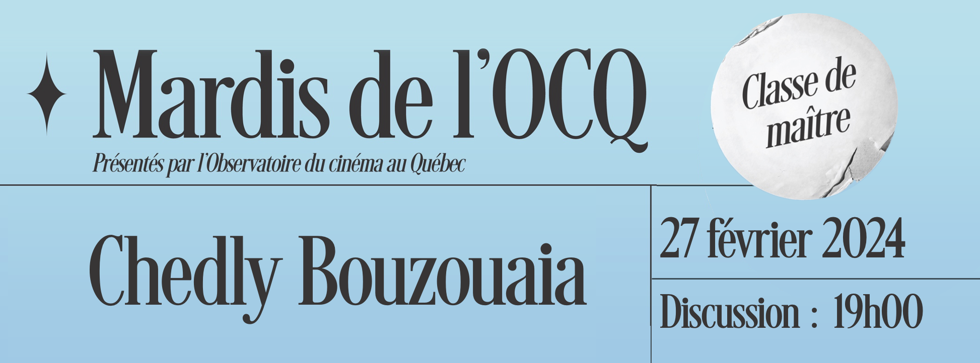 Read more about the article Classe de maître avec Chedly Bouzouaia